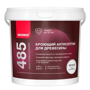 Кроющий антисептик для древесины Neomid база А 0.75 л