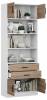 Стеллаж комбинированный МФ Мастер Либерти-51-128 Либерти-51-БТ-ДС-128 белый / дуб сонома фото 2