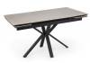 Стол Notta Старлайт 622893 carmen light grey, черный 140(200)x80x75