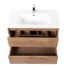 Тумба с раковиной BelBagno Kraft 80 Rovere tabacco, раковина LOV-800-LVB фото 6