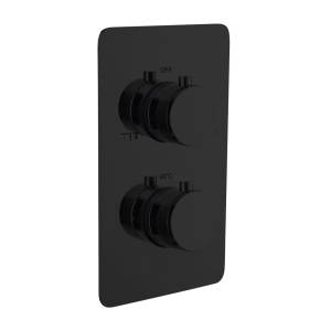 Смеситель для душа Boheme Cell 134-2-B с термостатом, 2-х проходной, Black