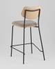 Стул полубарный Stool Group Casey B2171-H65 K-6+M8506 D21 серо-коричневый с бежевой экокожей фото 6
