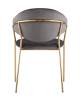 Набор из 2 стульев Stool Group Эвита FDC8022 DARK GREY FUT-81 X2 темно-серый фото 4