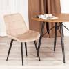 Стул Tetchair Abruzzo ( mod. 8060 ) 20436 бежевый (HLR 8)/черный 4шт. фото 10