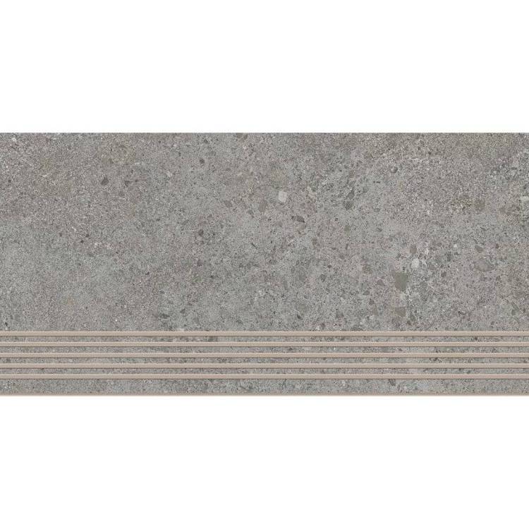 Ступень Paradyz Authority Grey Stopnica Prosta Nacinana Mat. 29.8x59.8