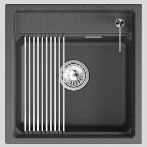 Мойка кухонная Granula Kitchen Space 5002i черный, 50x51