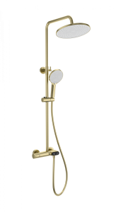 Душевая стойка Wonzon & Woghand WW-B2091-A-BG с термостатом, золото