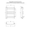 Полотенцесушитель водяной Aringa Лана AR03026CH 50x80, хром фото 5