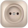 Розетка 1-местная IEK Glory ERH10-K37M-10 шампань матовый фото 2