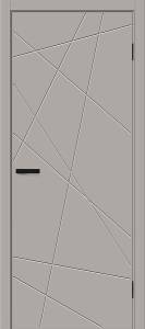 Межкомнатная дверь Глухая Bravo Граффити-5.Д 146-1580 Полотоно Grey Pro 2000х700