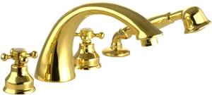 Смеситель на борт ванны Migliore Lady 18850 золото