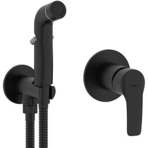 Гигиенический душ Iddis Ray RAYBLR2i08 черный матовый, со смесителем, с внутренней частью