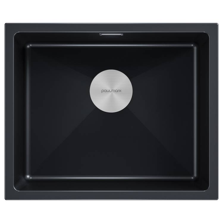 Мойка кухонная Paulmark Lumi 55Uni LU55-BLM Черный, 55.5x46
