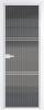 Межкомнатная дверь Profil Doors 3 AX цвет профиля Вайт, стекло безопасное 6 мм мору тонированное 700x2000