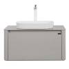 Тумба с раковиной Black&White U915.800 915800 40x80x55 Белый/Серый