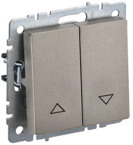 Выключатель жалюзи IEK Brite BR-V15-0-10-K37 шампань