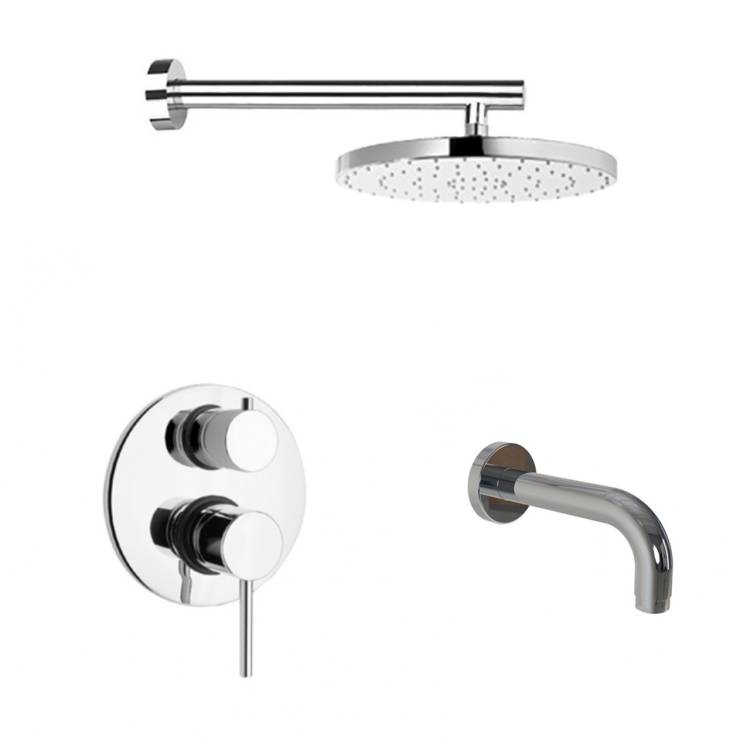 Душевой комплект Paini Cox 78CRSET26911BATHHEAD на 2 потребителя, с верхним душем, хром