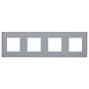 Рамка 4-постовая IEK Skandy SK-M42-K03 серый фото 4