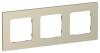 Рамка 3-постовая IEK Flite FI-M32-32-20-K37 шампань