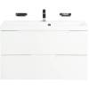 Тумба с раковиной Belbagno Vittoria VITTORIA-900-2C-SO-BL-P 90x45x57 Bianco Lucido подвесная с двумя выкатными ящиками фото 2