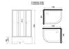 Душевая кабина Niagara Eco E110/80/40L/TN/BK 110x80x195 фото 12