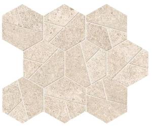 Мозаика Atlas Concorde Boost Stone A7CU Ivory Mosaico Hex 25x28.5