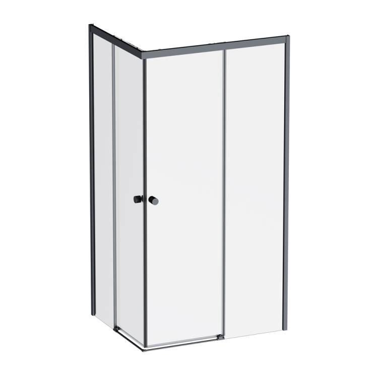 Душевой уголок Am.Pm X-Joy W94G-403-100280-BT1K профиль черный матовый, стекло прозрачное, 100x80x190