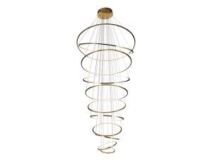 Большая подвесная светодиодная люстра Newport Loren 15211N/S brass