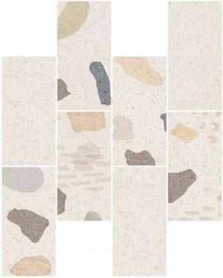 Мозаика Vitra Impression K9482298R001VTE0 Кирпичная кладка теплая гамма R9 7РЕК 35.5x29