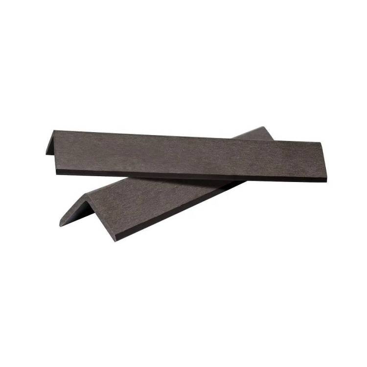 Уголок Polivan Group Singaraja Brushing Темно-коричневый ДПК завершающий 2900x45x45