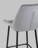 Набор из 2 полубарных стульев Stool Group Флекс AV 405-V12-08 (PP) X2 велютто серый, велюр фото 7