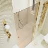 Душевая дверь в нишу MaybahGlass MGD-1674-3 профиль золото, стекло бронза, 198x70 фото 3