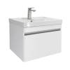 Тумба с раковиной Comforty Валдай-60П 00-00020674 белый матовый
