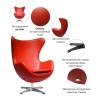 Кресло Bradex Home Egg Style Chair FR 0481 красный фото 6