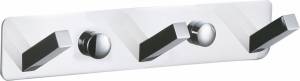 Вешалка Wonzon & Woghand WW-9385-3 с 3 крючками, хром