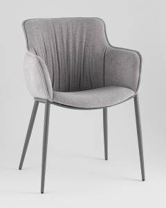 Стул Stool Group Твигги LV-118-RlS-08-7005 велюр серый, каркас серый