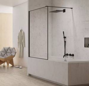 Шторка для ванны NEW TRENDY NEW MODUS 60 см EXK-1932-WP (черный)