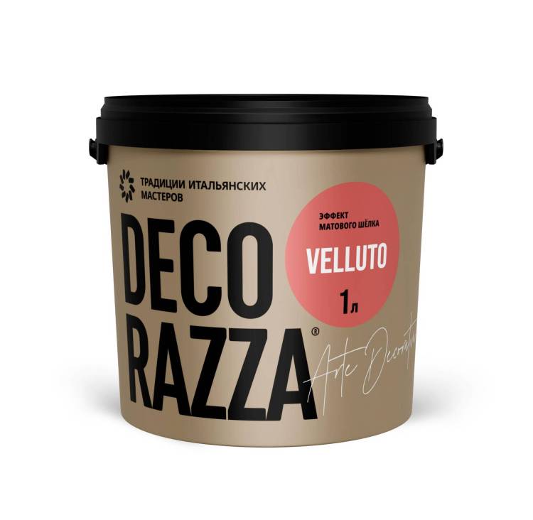 Декоративное покрытие Decorazza Velluto база Argento VT10-45 фиолетовое 1 л