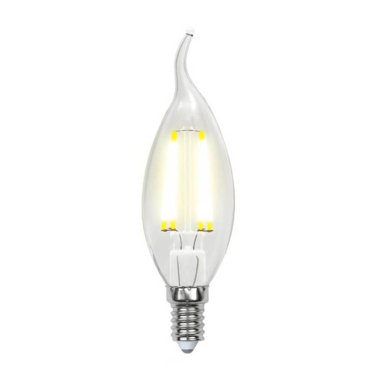 Лампа светодиодная филаментная Uniel Sky Candle LED-CW35-6W/NW/E14/CL PLS02WH