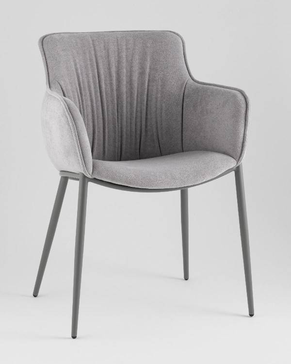 Стул Stool Group Твигги LV-118-RlS-08-7005 велюр серый, каркас серый
