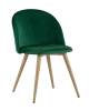 Набор из 4 стульев Stool Group Лион DC-69030A HLR-56 X4 с ромбами зеленый фото 2