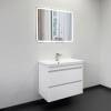 Тумба с раковиной Comforty Енисей-80П2 00-00021339 белый глянец фото 3