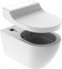 Унитаз подвесной Geberit AquaClean Tuma Comfort 146.294.SI.1 вставка белое стекло фото 5