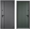 Входная стальная дверь Torex DELTA PP FDL-EI 30 3724168 ПВХ Холст вулканический/ПВХ Авокадо 2000x880
