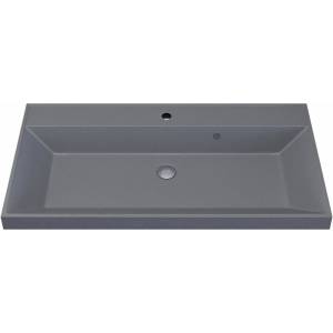 Раковина Uperwood Classic Quartz 291030010 90 см, бетон, серая матовая