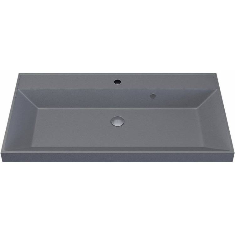 Раковина Uperwood Classic Quartz 291030010 90 см, бетон, серая матовая