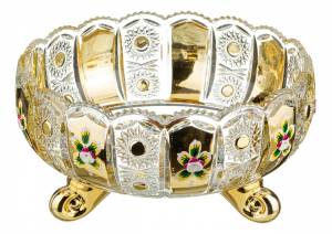 Чаша декоративная Lefard 195-102 Lefard Gold Glass (25x13 см)