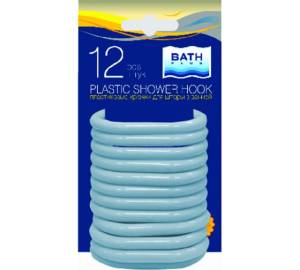 Кольца для штор Bath Plus AK-02 12 штук, голубой