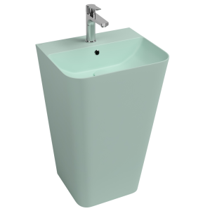 Раковина Isvea Sott'Aqua 10SQ37001SV-2T напольная, мятно-зеленый матовый, 50x42