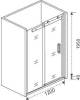 Душевая дверь в нишу Good Door Galaxy WTW-120-C-B профиль черный фото 5